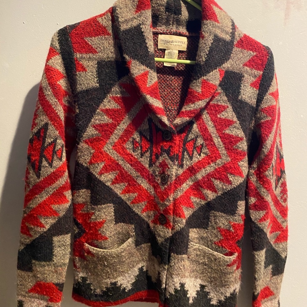 Ralph Lauren denim & supply aztec cardigan small